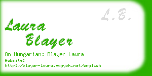 laura blayer business card